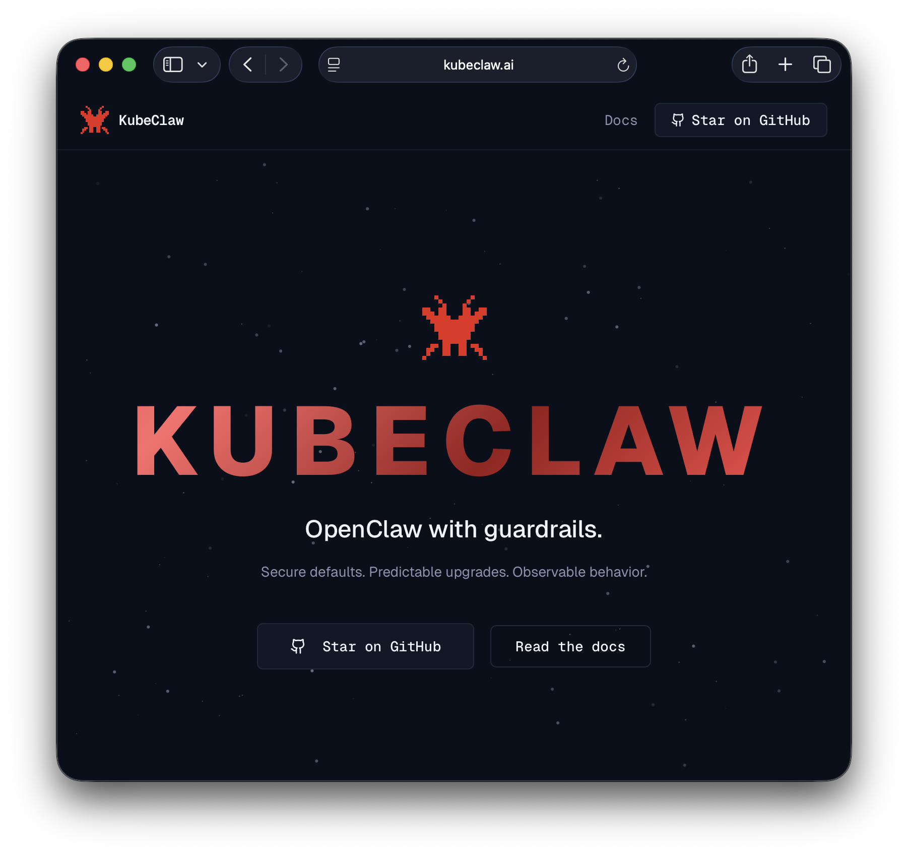 KubeClaw - Main product screenshot demonstrating key features and user interface
