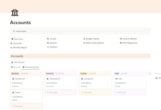 Finance Tracker Notion Template gallery image
