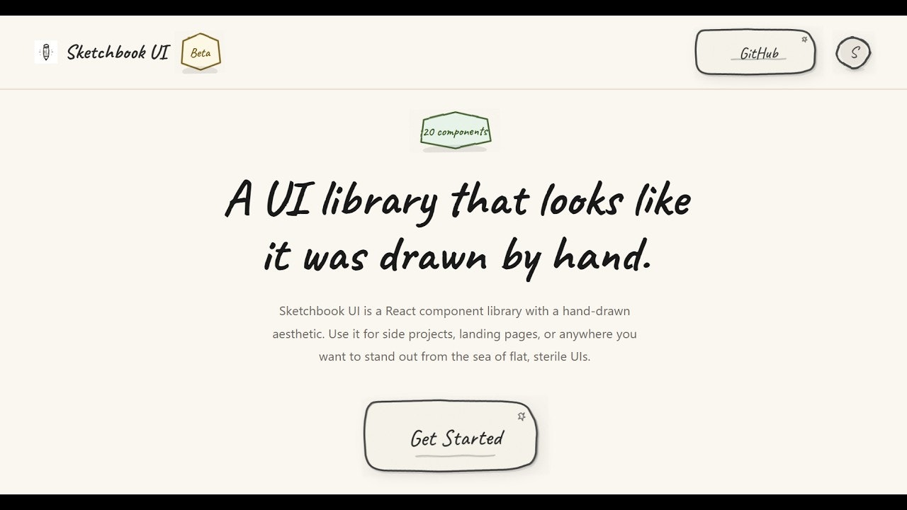 Sketchbook UI gallery image