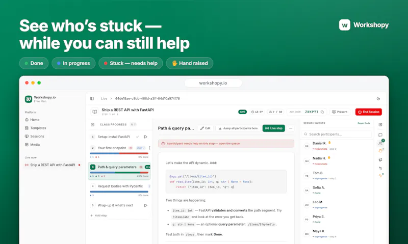 Workshopy.io screenshot 3