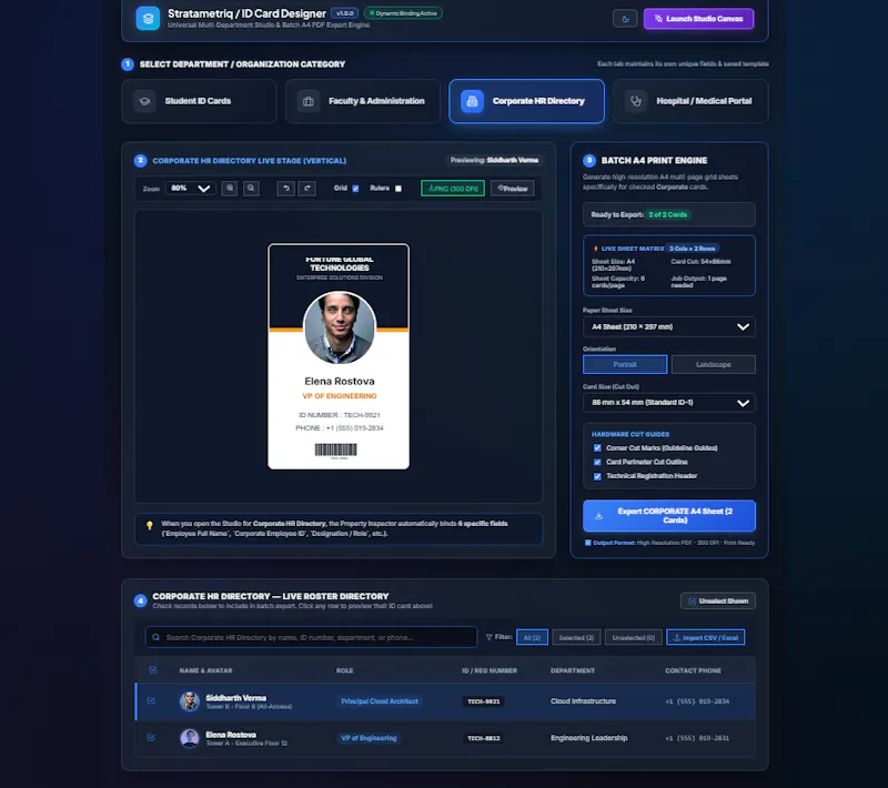 StrataMetriq ID Card Designer screenshot 2