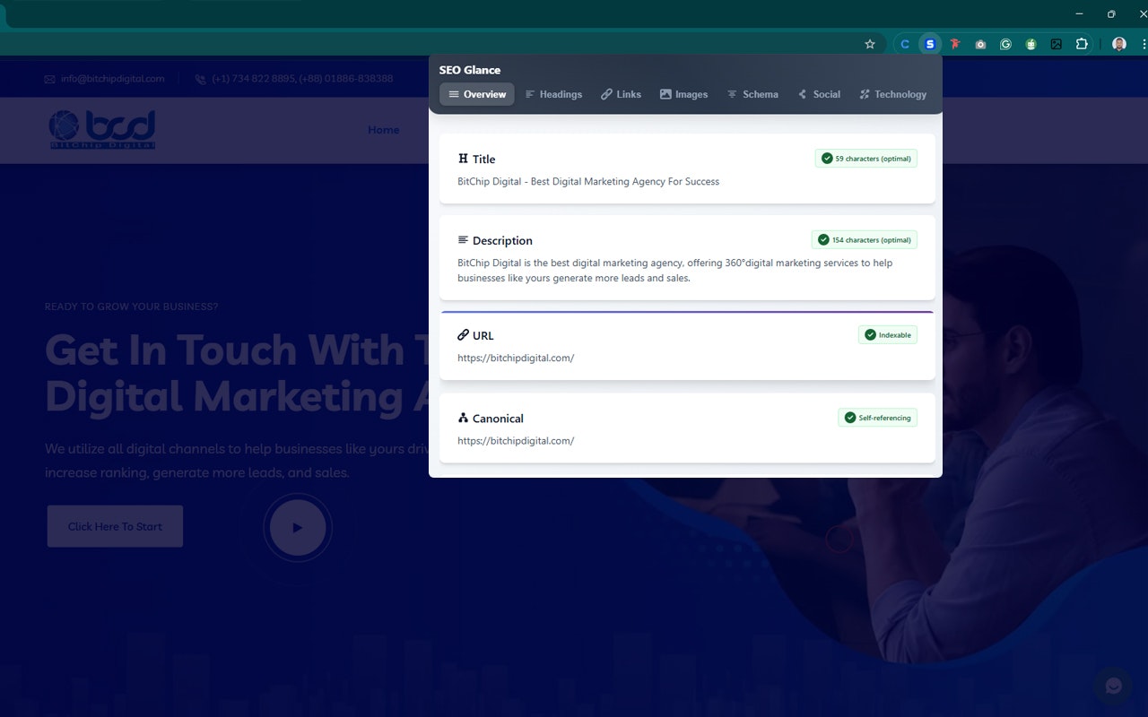 SEO Glance gallery image