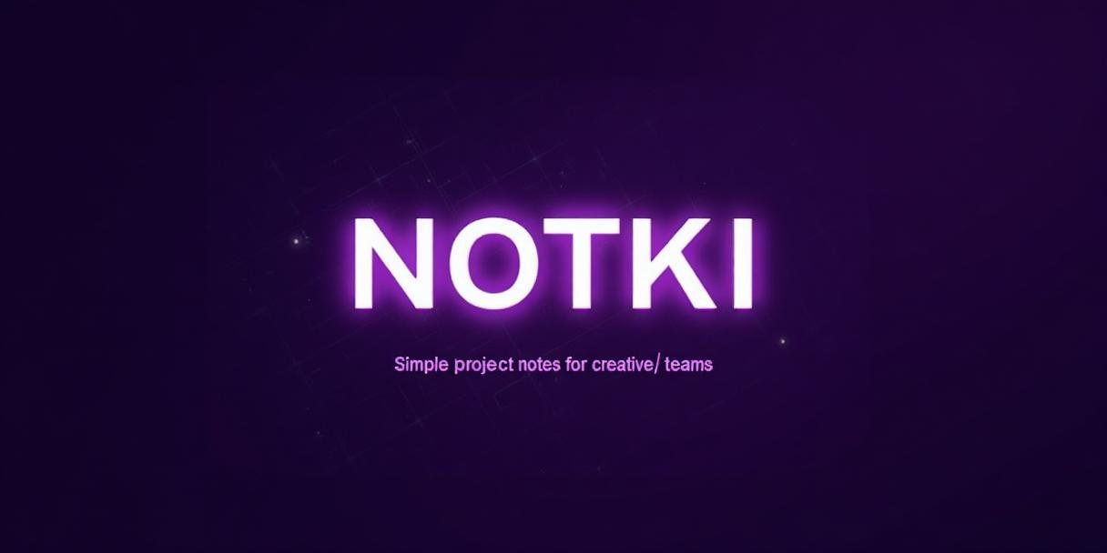 NOTKI, project notes app. gallery image