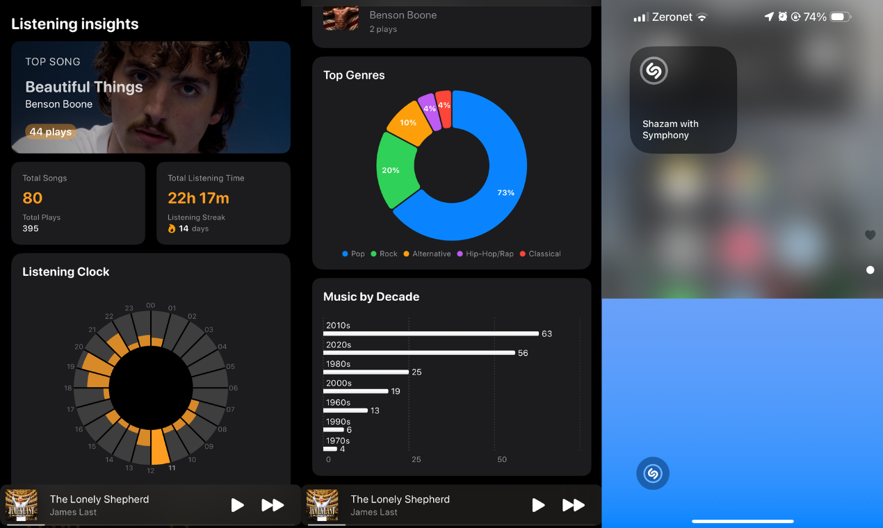 Media Symphony untuk Muzik Apple 1