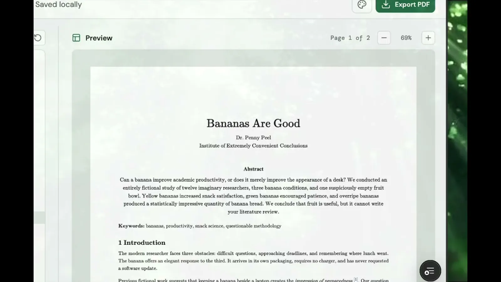 Unleaf screenshot 1 (video preview)