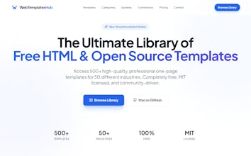 Web Templates Hub gallery image