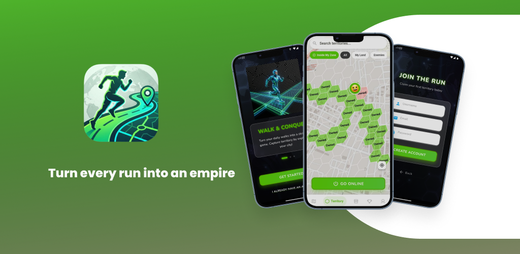 TerraRun - Main product screenshot demonstrating key features and user interface