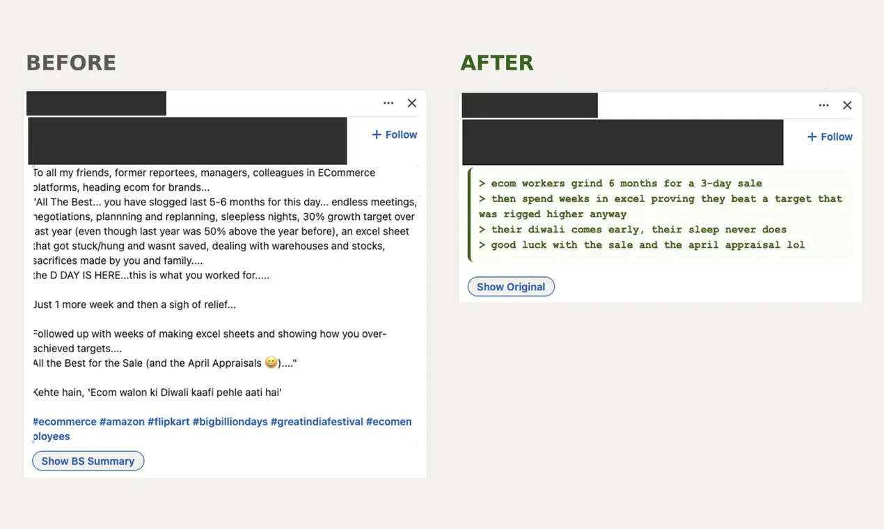LinkedIn BS Remover gallery image