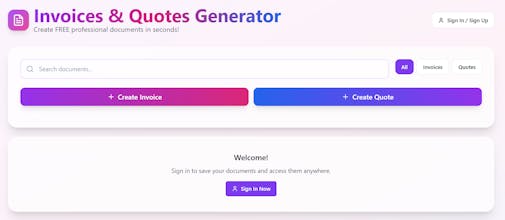 Invoice Generator for Freelancers & SMBs gallery image