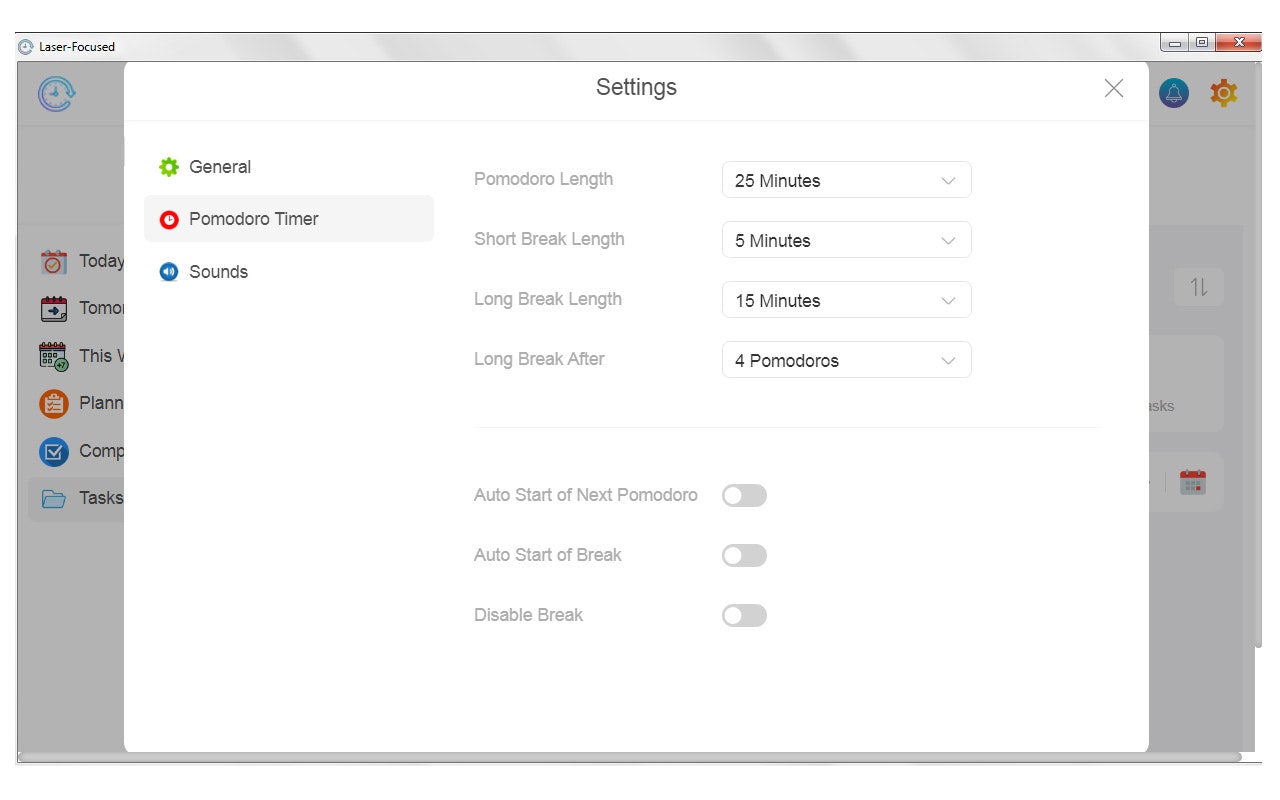 Lazer odaklı: Pomodoro Zamanlayıcı ve Yapmak medya 3
