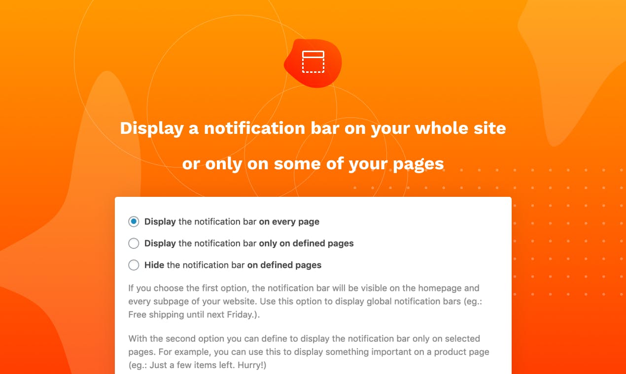 Smart Notification Bar for WordPress media 3