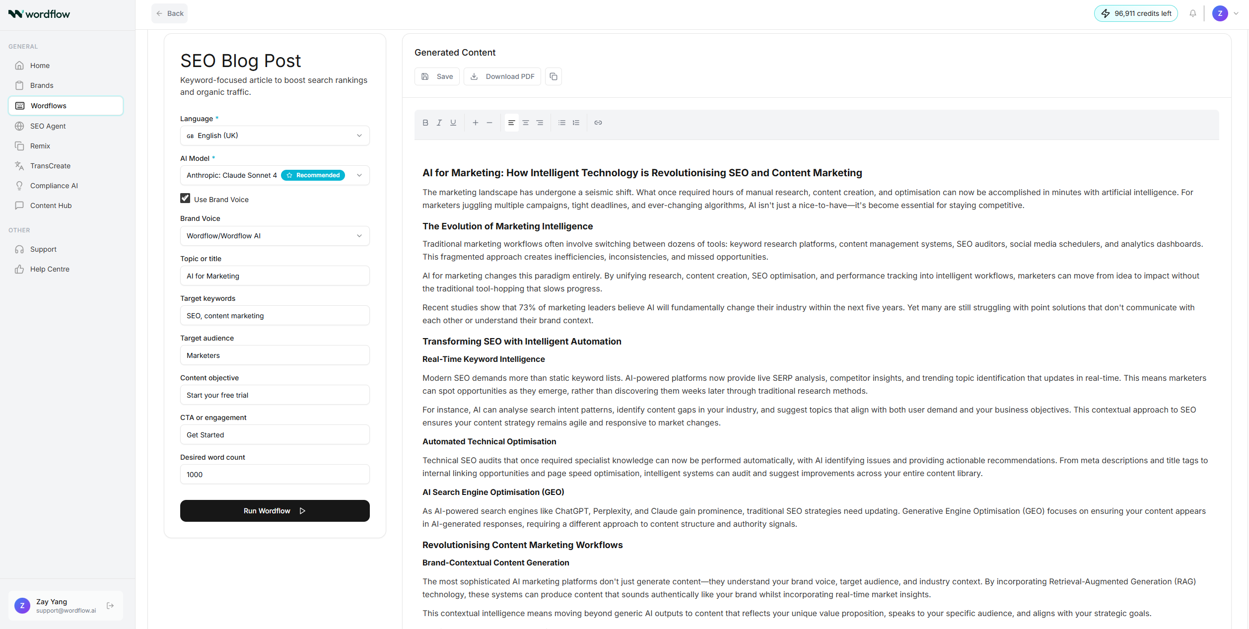 Wordflow ai - Suite di marketing agente n. 1 australiano: trova il tuo flusso. media 3