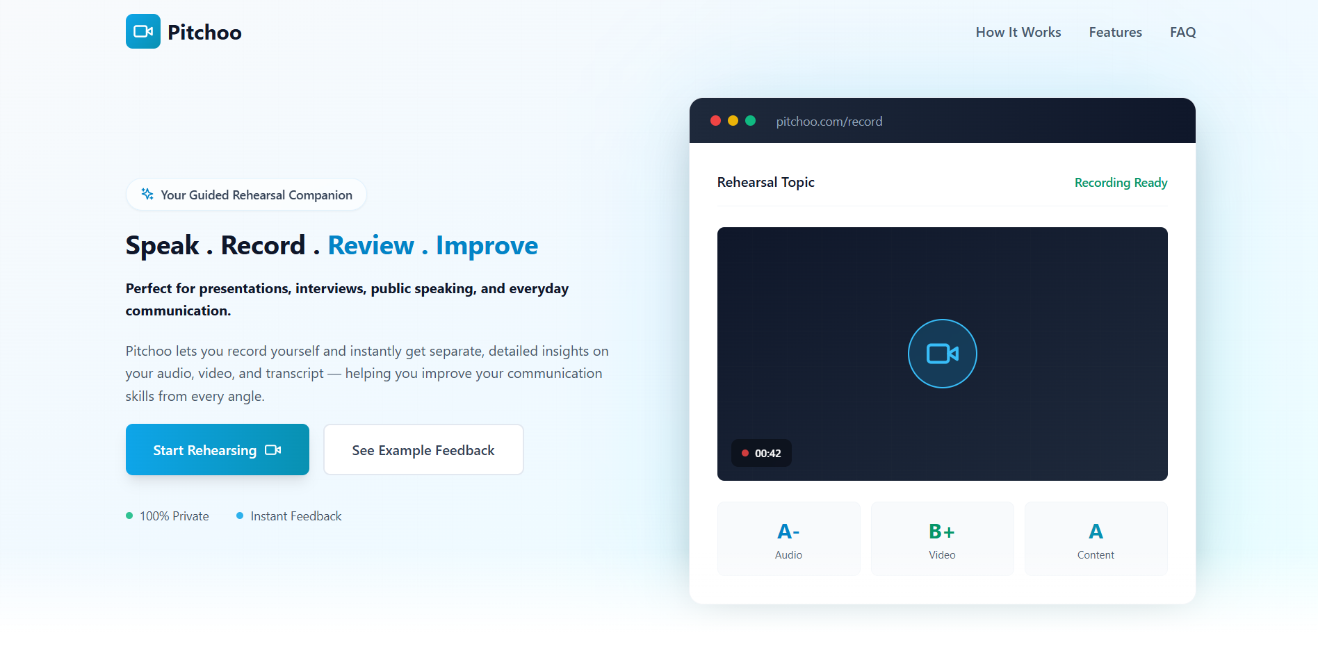 Pitchoo - Screenshot 2 showing product features and functionality