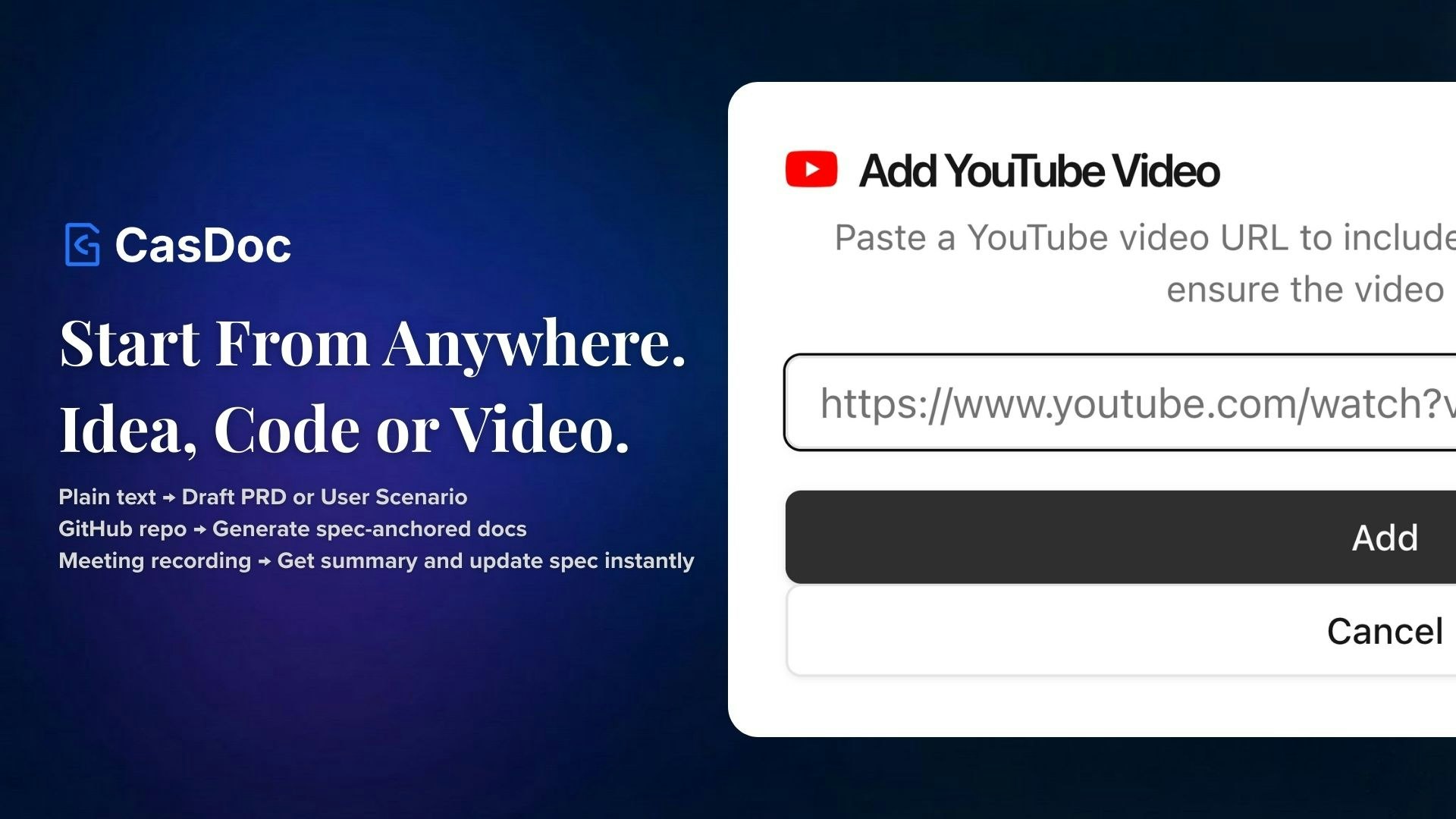 CasDoc - Screenshot 2 showing product features and functionality