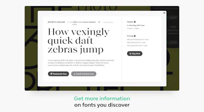 Fonts Ninja Chrome Extension gallery image