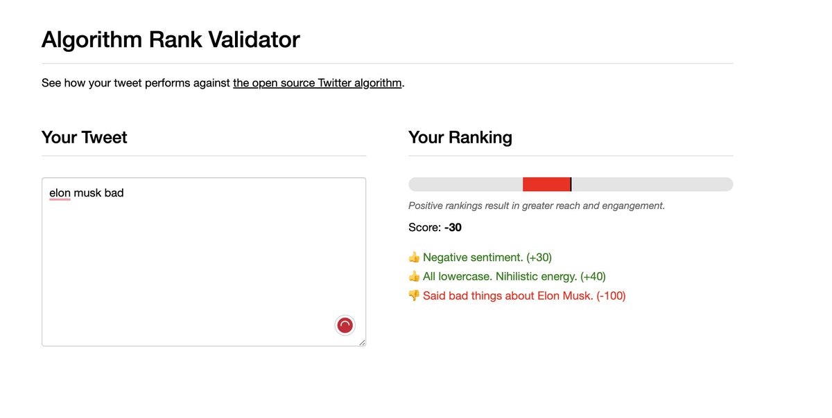 Twitter Algorithm Rank Validator media 1