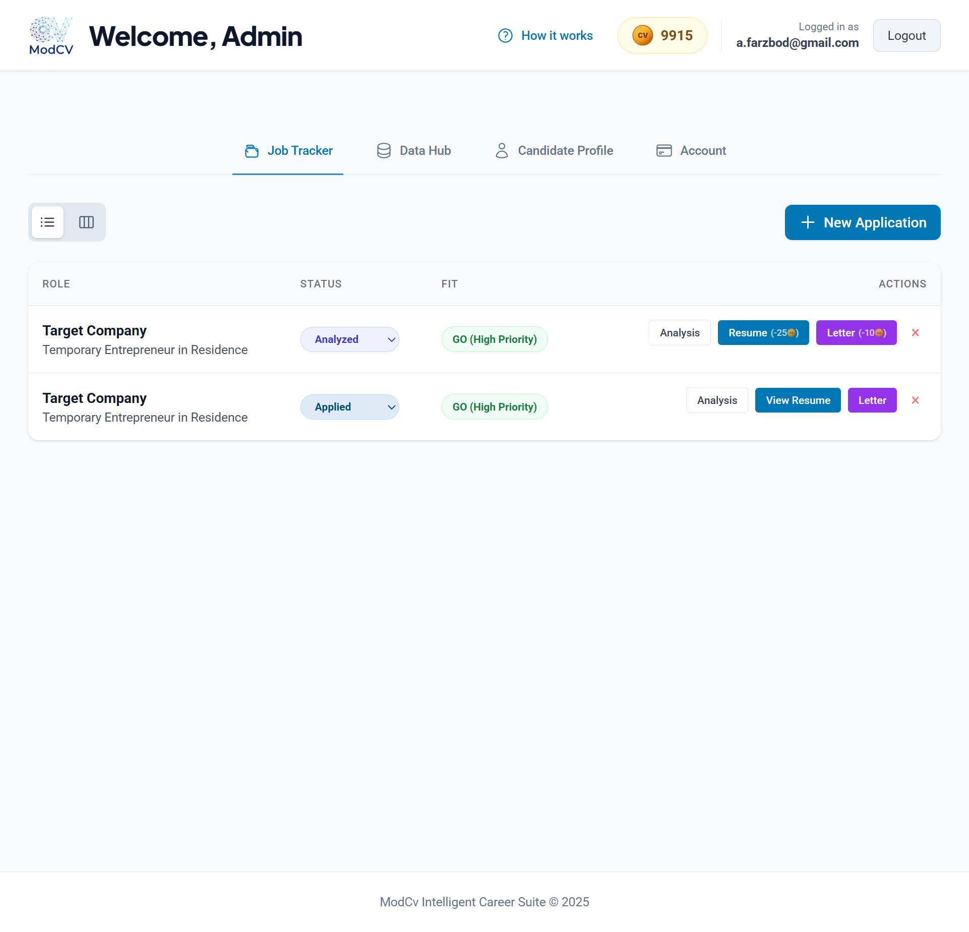 ModCv - Screenshot 3 showing product features and functionality