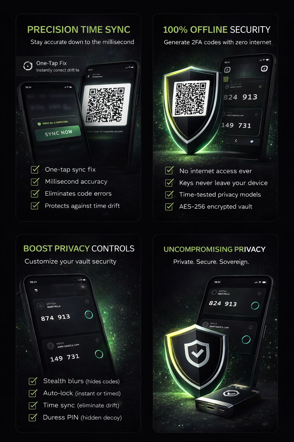 VOIDTHENTICATE – Offline 2FA Vault - Screenshot 5 showing product features and functionality