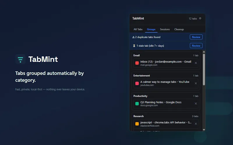 TabMint screenshot 4