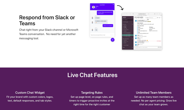 Live Chat for Slack and Microsoft Teams gallery image