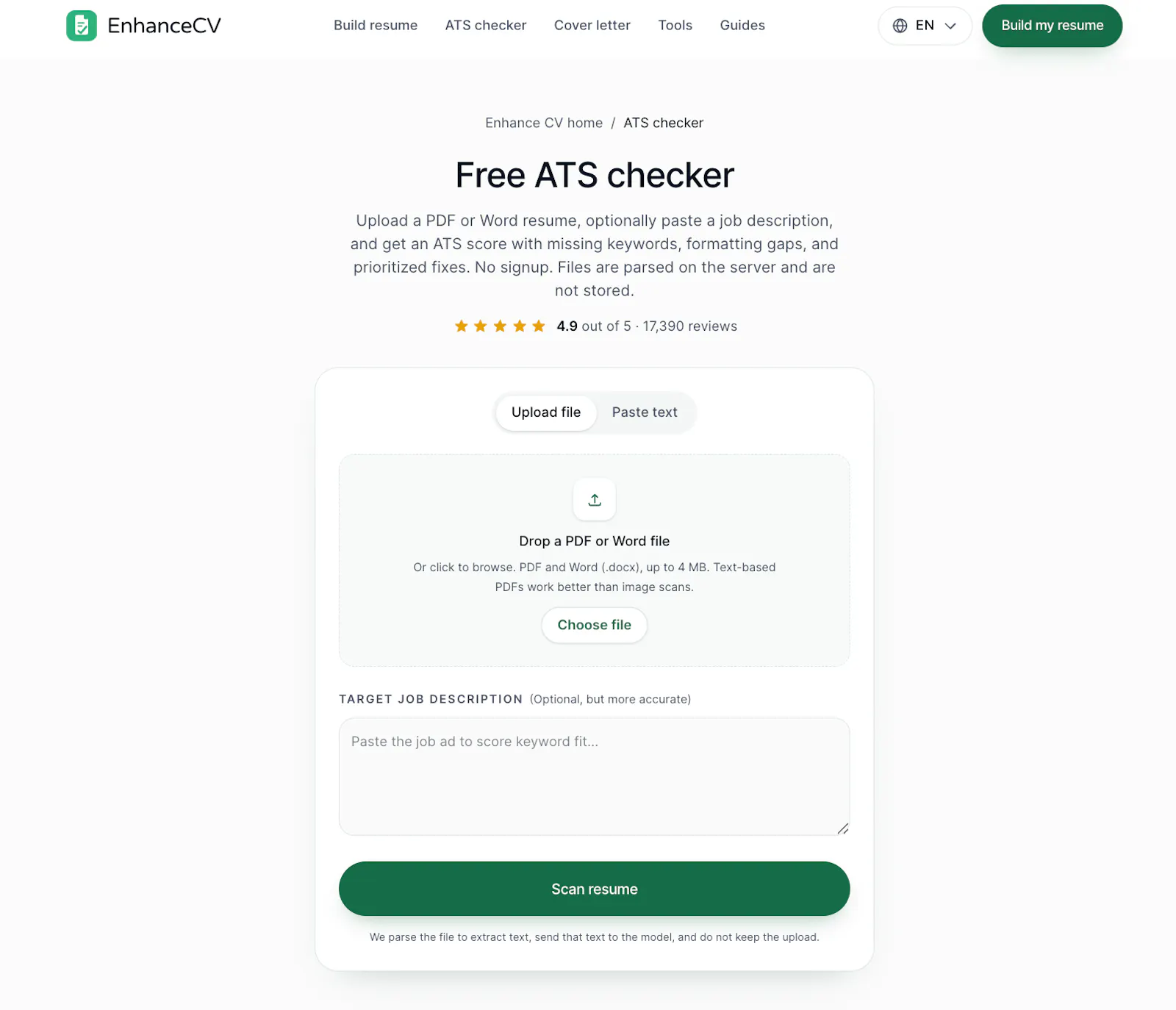 EnhanceCV screenshot 2
