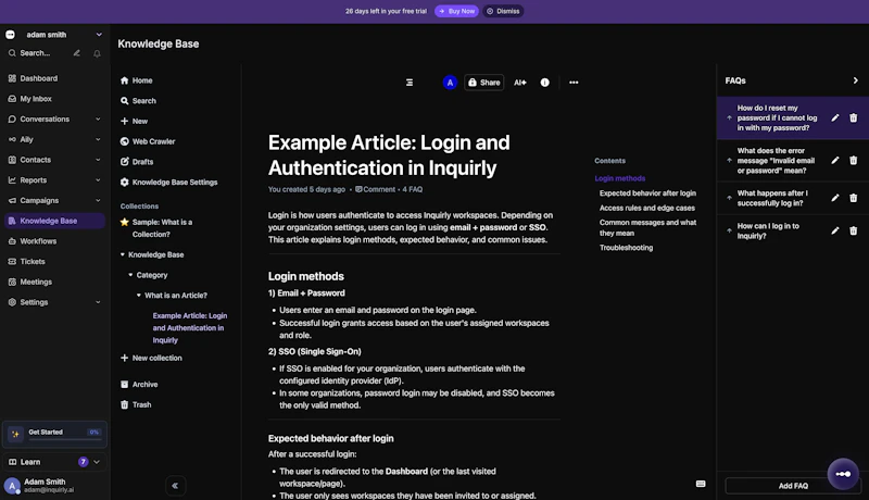 Inquirly screenshot 2