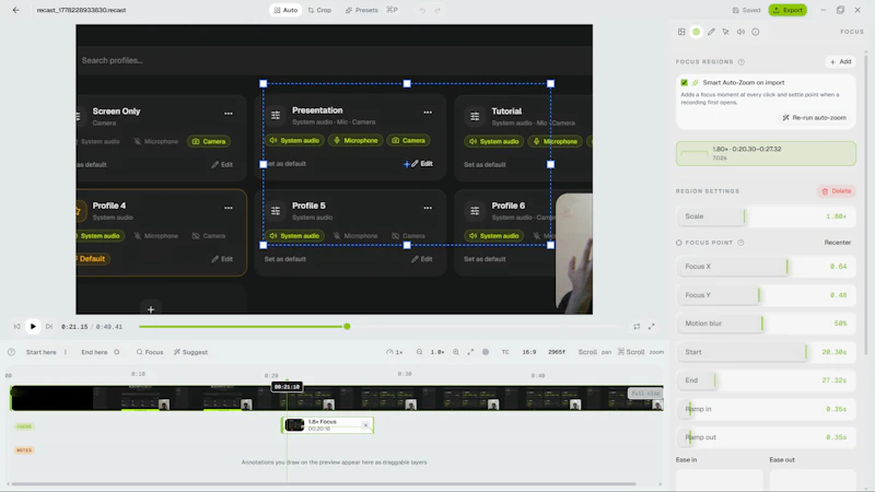 Recast screenshot 2