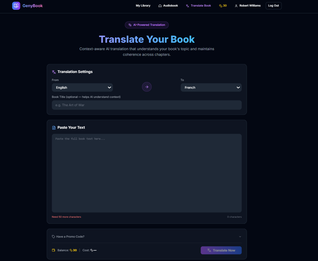 GenyBook - Screenshot 4 showing product features and functionality