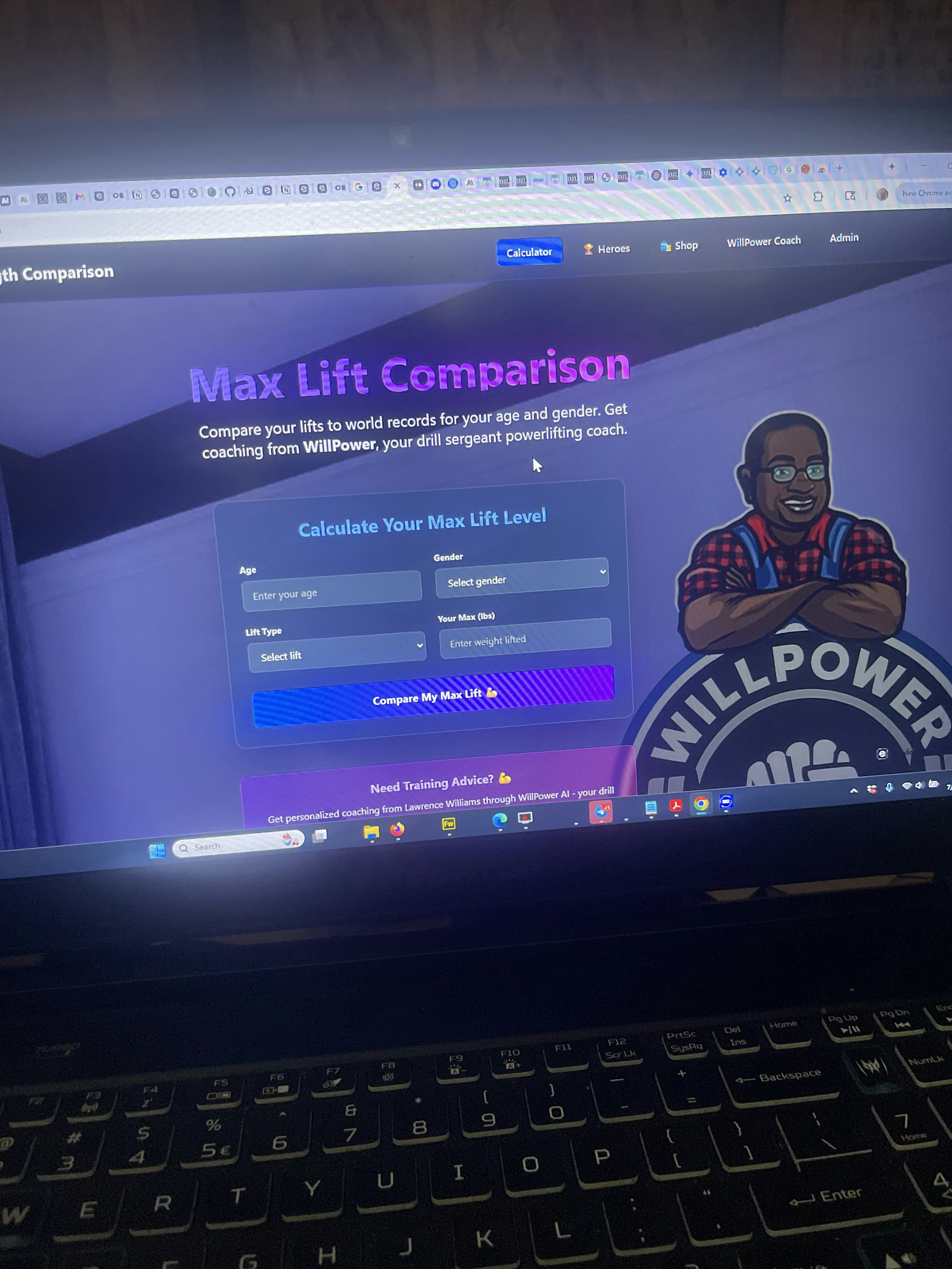 Mídia 5 de Treinador de força de força de vontade - AI Personal Trainer e Calculadora de Força