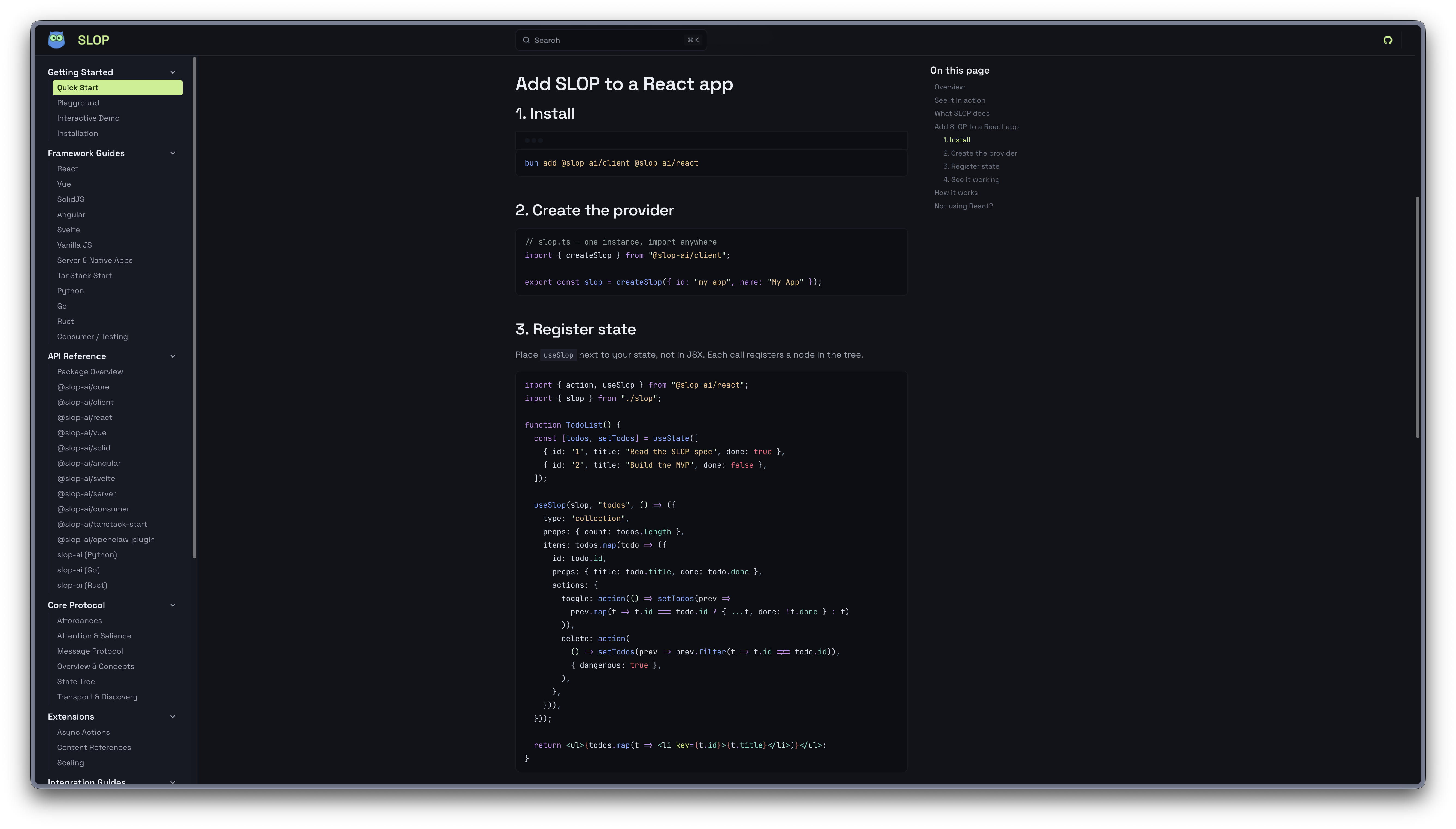 SLOP State Layer for Observable Programs gallery image