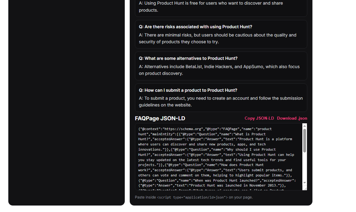 LLM Optimized FAQ Generator (AI SEO) gallery image