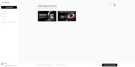 Slideable gallery image