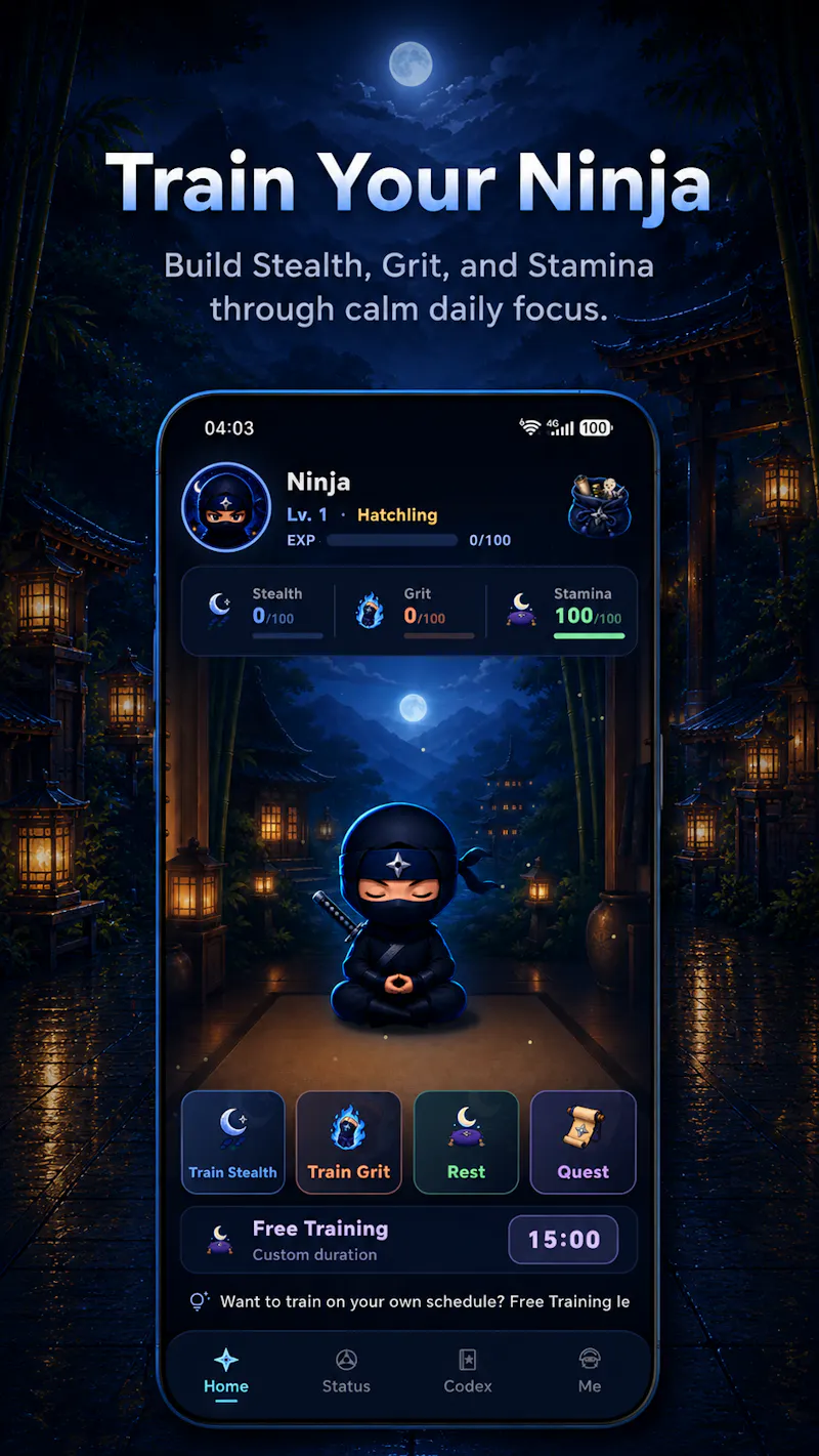 Focus Ninja: The Best Gamified Pomodoro screenshot 2
