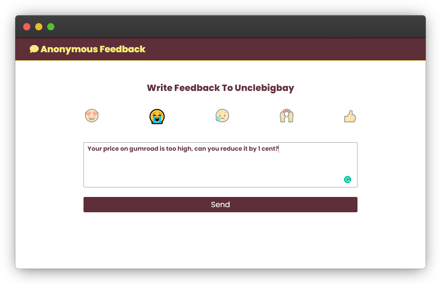 Anonymous Feedback gallery image