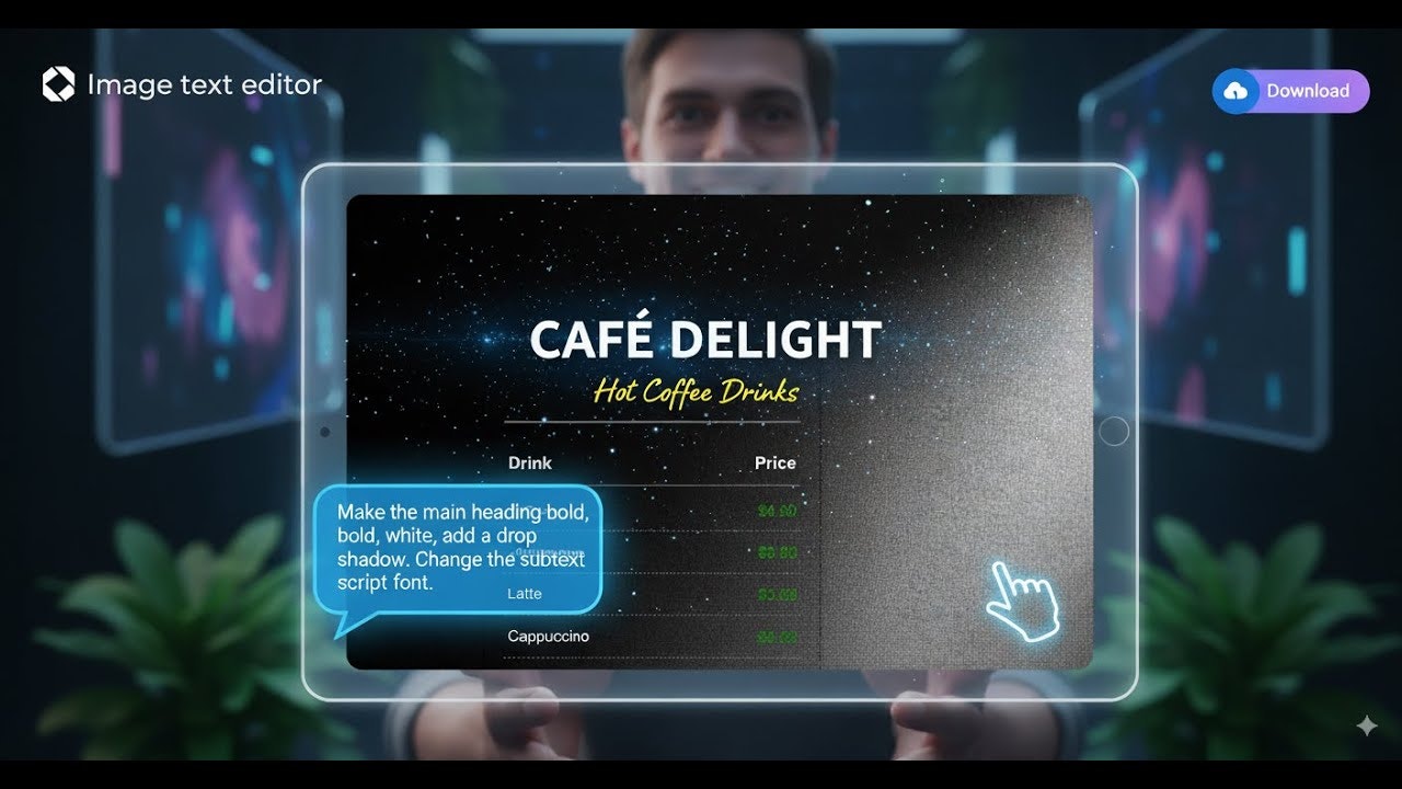 Editing text in images made accurate gallery image