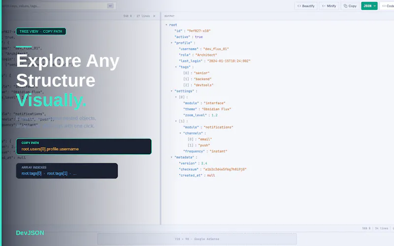 DevJSON screenshot 4