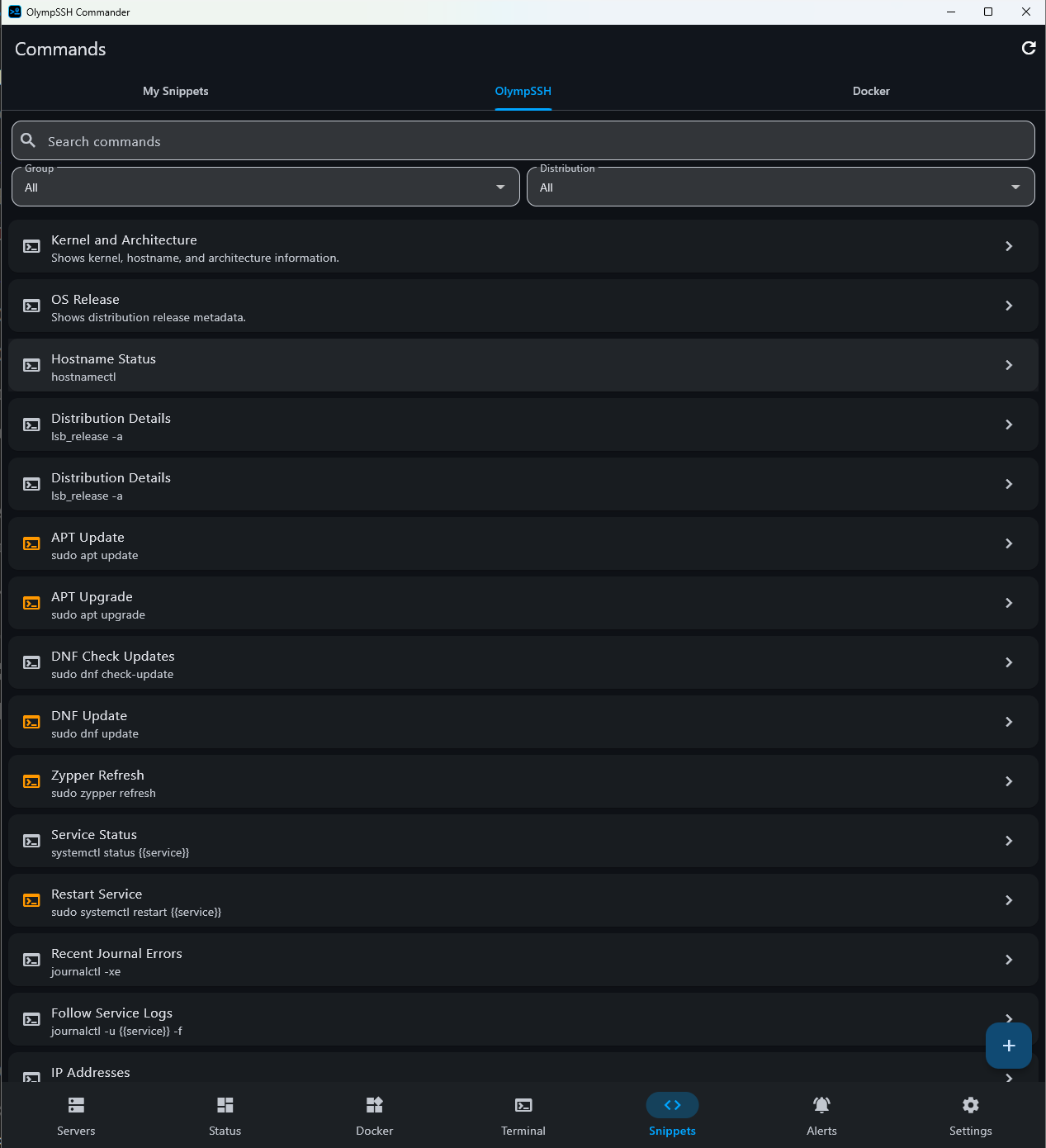 OlympSSH Commander gallery image