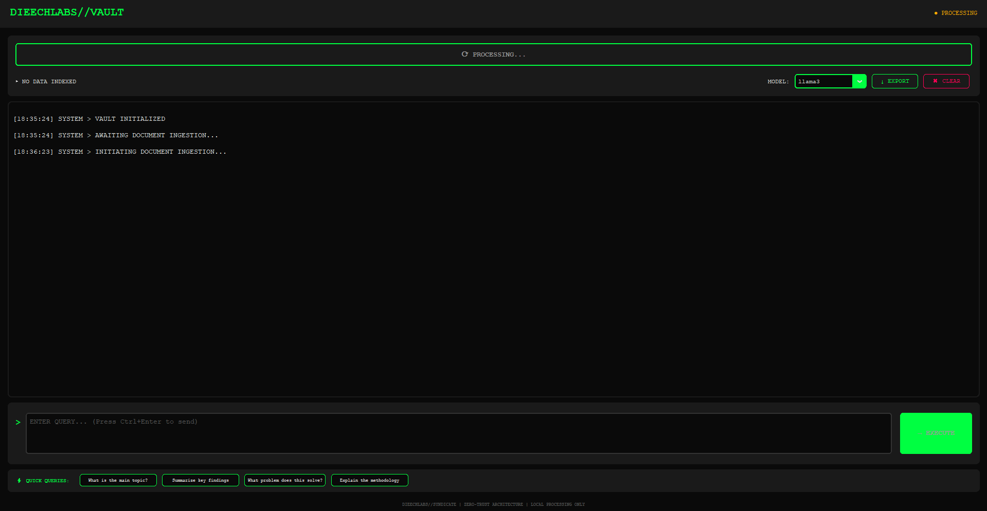 Zero-Trust Document Intelligence - Screenshot 3 preview