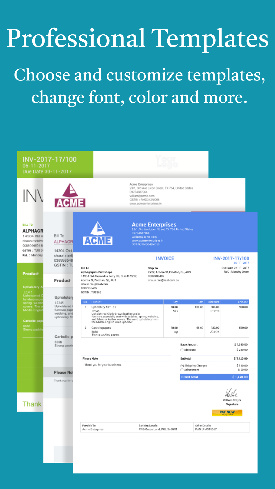 Simple Invoice Manager gallery image