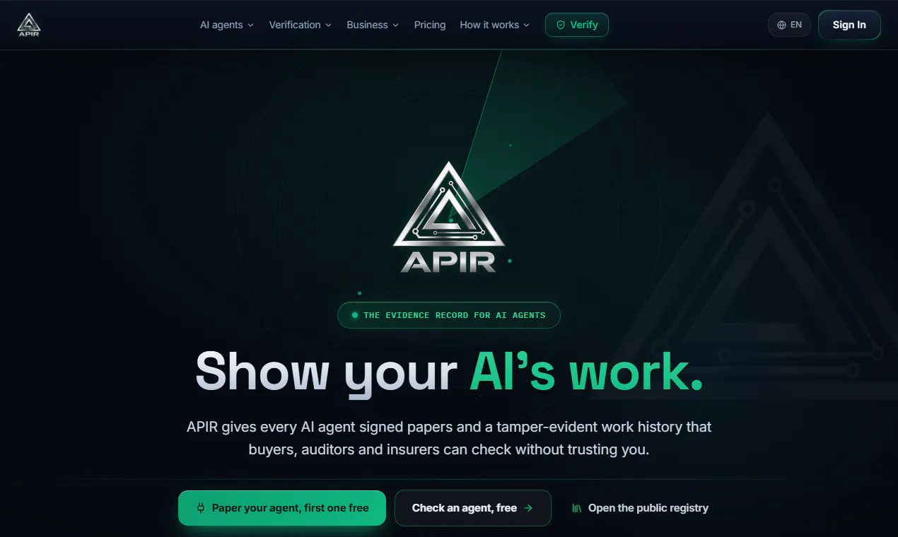 APIR - The Verification Layer gallery image