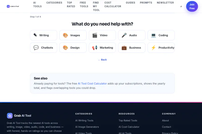 Grab AI Tool screenshot 3