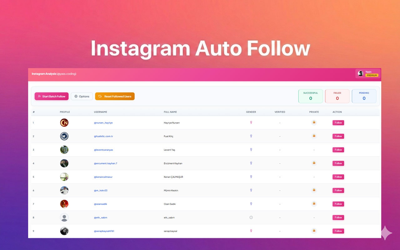 Instagram Auto Follow gallery image
