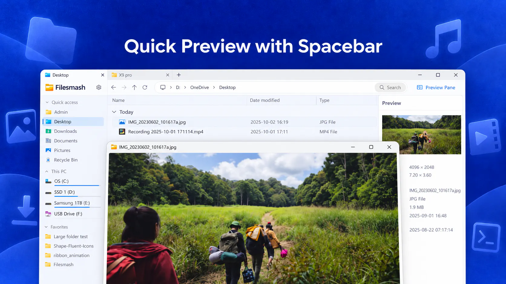 Filesmash Fast file manager for Windows gallery image