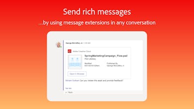 Adobe CC + Microsoft Teams Integration gallery image