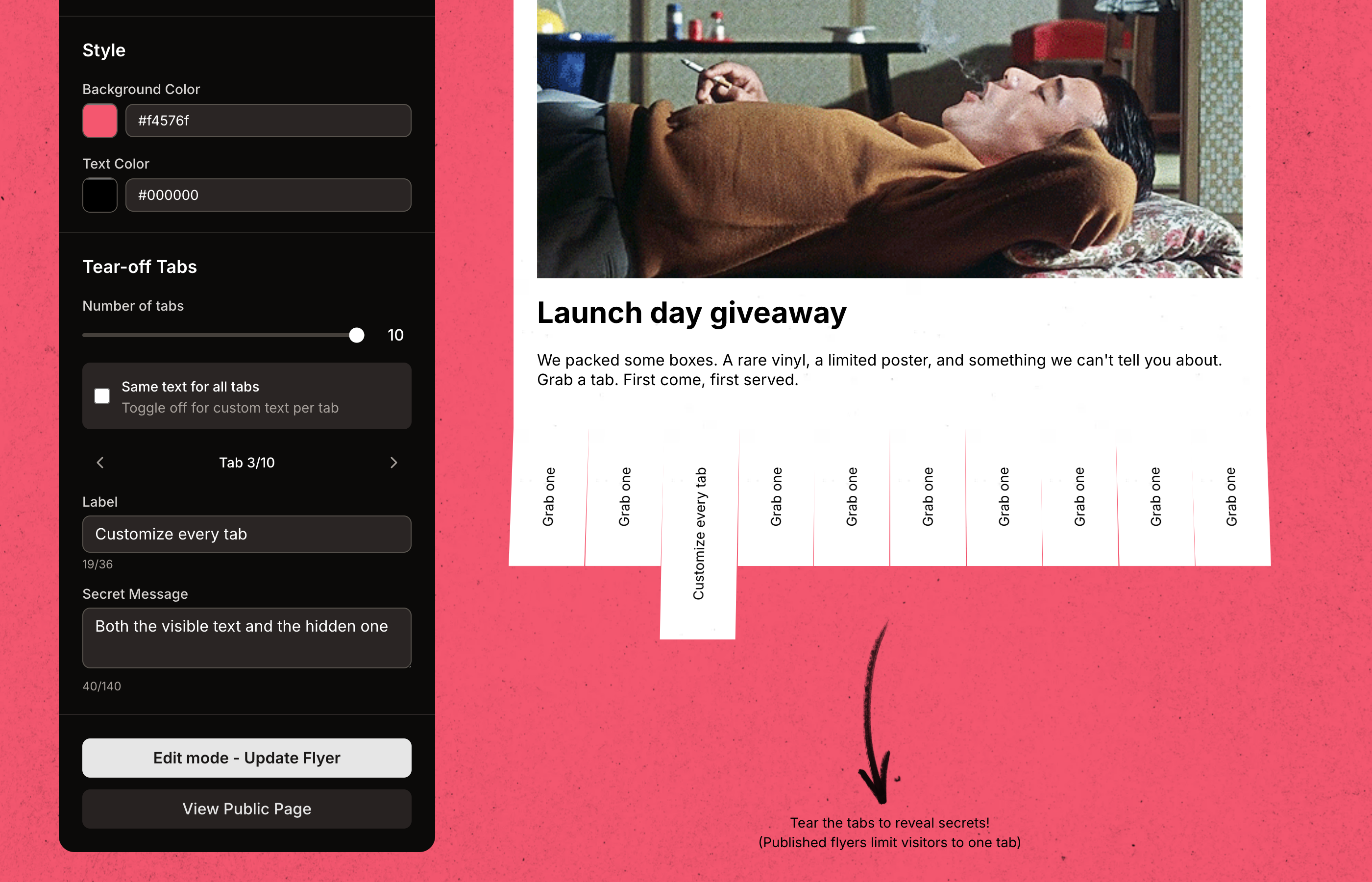 Tearoff gallery image