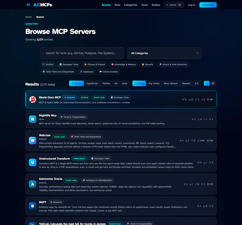 AllMCPs screenshot 2