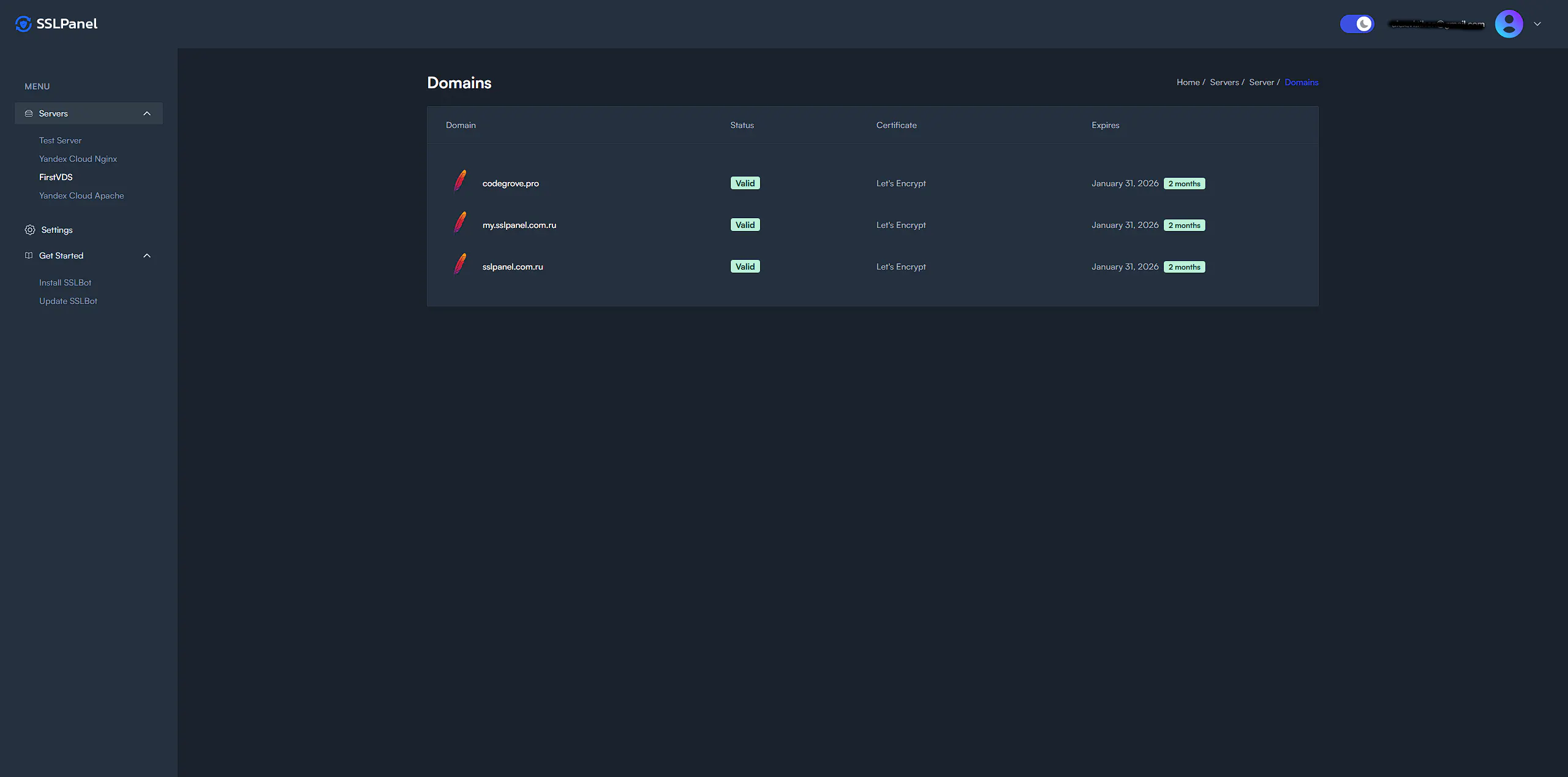 SSLPanel