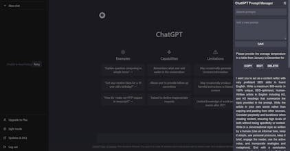ChatGPT Prompt Manager gallery image