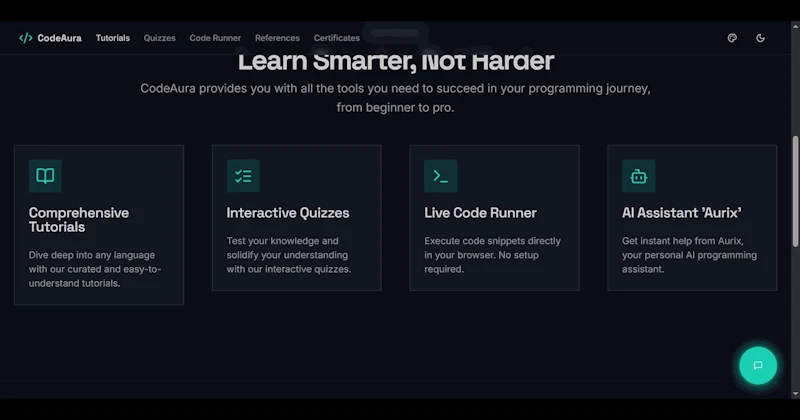 CodeAurix — Learn, Code, Build with AI screenshot 1