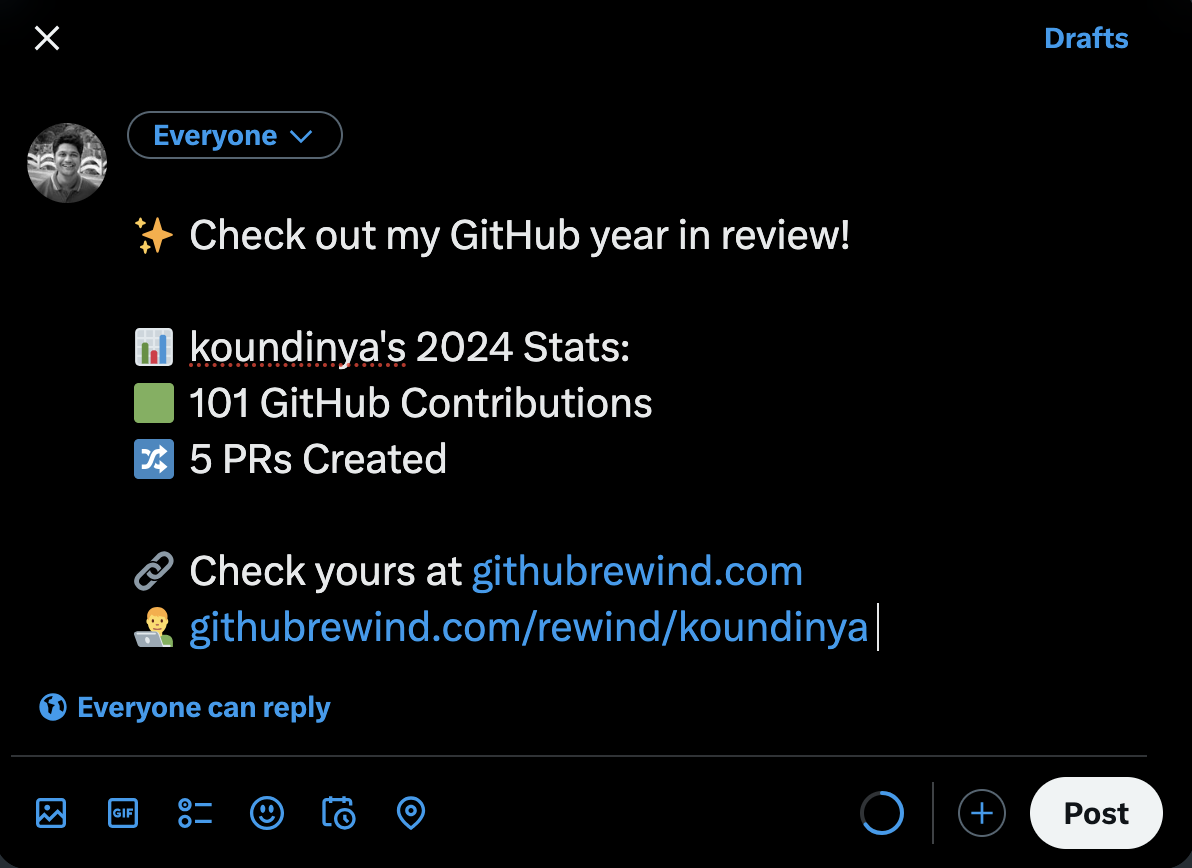 Mídia 3 de Github Rewind - Githubrewind.com - Explore sua jornada de 2024 Github